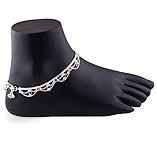 German Silver Plain Anklets