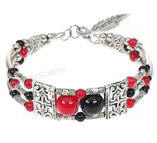 German Silver Stone Bracelets